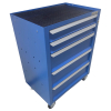 Инструментальная тележка, 5 ящиков, синяя, Great Wolf GWT-K5B