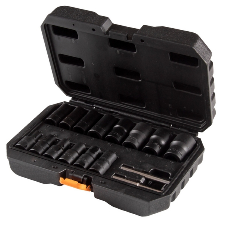 Набор головок для поврежденных гаек и болтов, 8-27 мм, 16 предметов, AFFIX AF10930016C