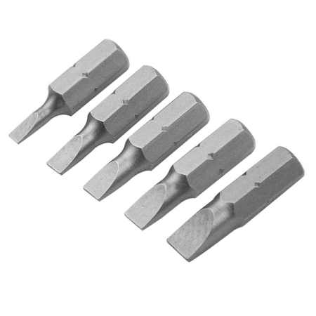 Набор вставок (бит) 1/4", Slotted, 3-6,5 мм, 25 мм, 5 предметов TOLSEN TT20285