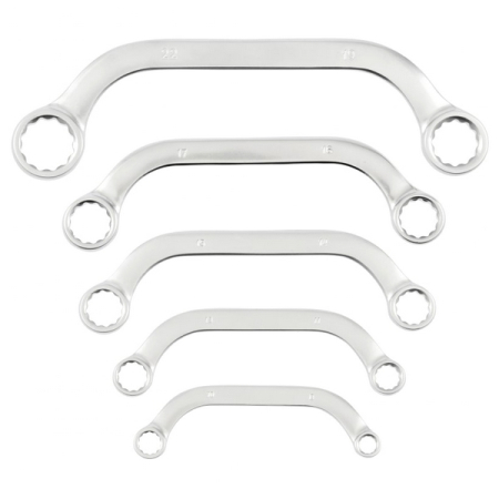 Набор накидных ключей С-типа, 8-22 мм, 5 шт, HOEGERT HT1W599