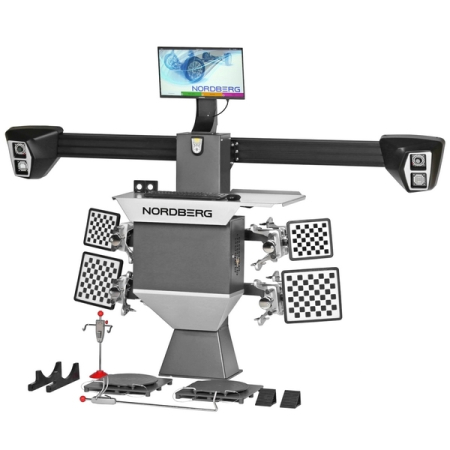 Nordberg C802PIT Стенд сход-развал 3D, укороченная колонна для ям, серый