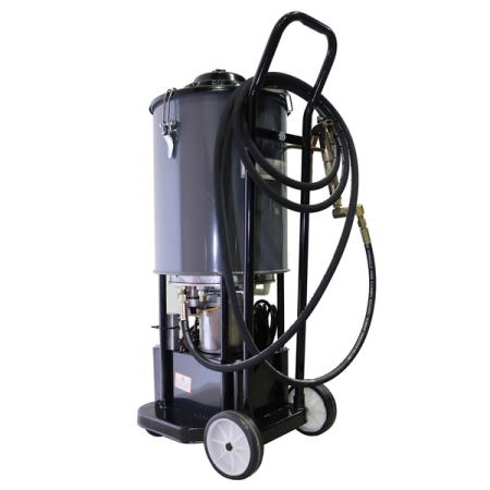 Нагнетатель солидола мобильный с электроприводом, 20 л, 220 В, KraftWell KRW1798.EN