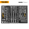 Набор инструментов BOXER в черной тележке, 157 предметов, TOLSEN TT85415