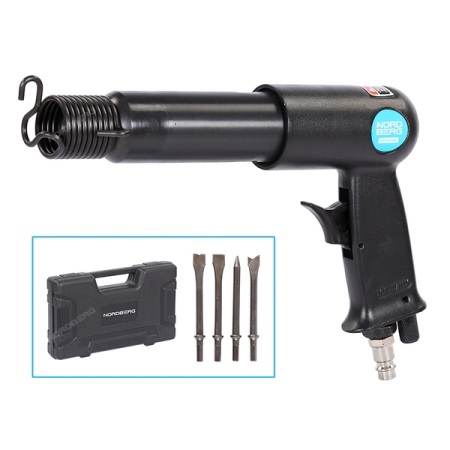 NORDBERG NP5094K Пневмозубило 250 мм с комплектом насадок, кейс