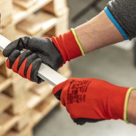 Перчатки рабочие со вспененным латексом, размер 10, HOEGERT Roder HT5K750-10