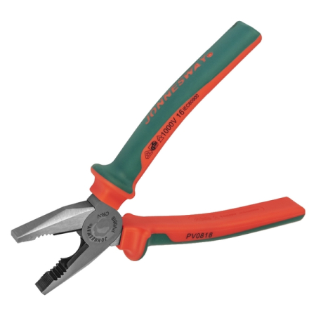 Пассатижи диэлектрические с двухкомпонентными рукоятками, 200 мм Jonnesway PV0818