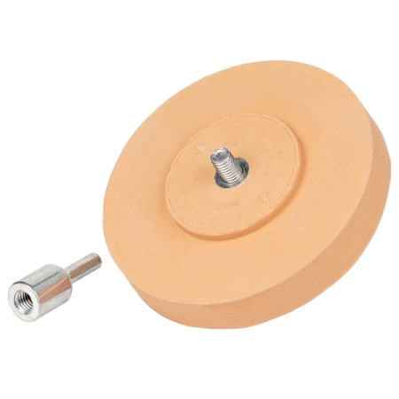 NORDBERG DR100 Диск зачистной резиновый 100 мм для удаления скотча и остатков клея, с адаптером