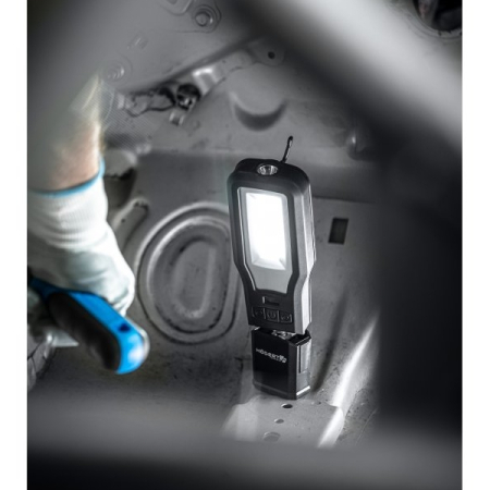 Фонарь светодиодный 10W COB + 5W LED, с базой, HOEGERT HT1E40