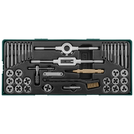 Набор метчиков и плашек с аксессуарами в ложементе, 40 предметов Jonnesway AG10001SP