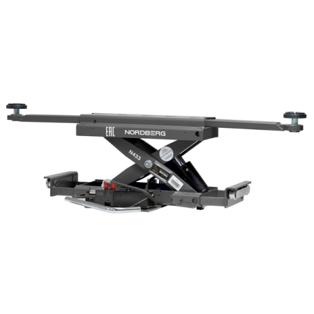 Nordberg 4450 Подъемник 4-стоечный электрогидравлический, 5т, ручная траверса 3т, пневмостопоры, 380В, серый Nordberg 4450 Подъемник 4-стоечный электрогидравлический, 5т, ручная траверса 3т, пневмостопоры, 380В, серый