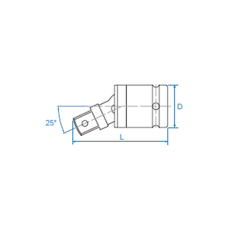 Кардан ударный 1/2 дюйма с шариковым фиксатором King Tony 4797P