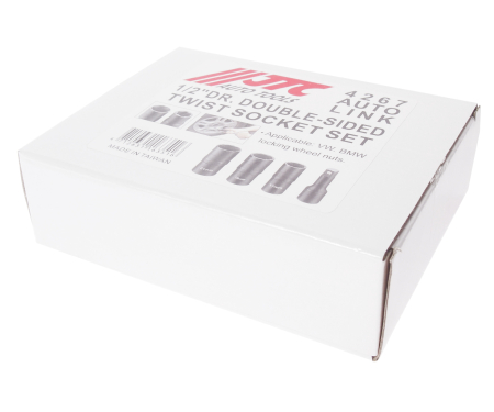 Набор головок для секретных болтов и гаек двухсторонних 17,19,21мм 4 предмета JTC-4267