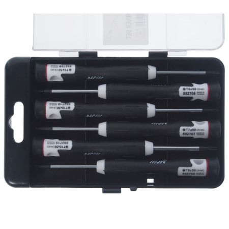 Набор отверток прецизионных TORX T6-T15, 6 предметов, JTC-5527