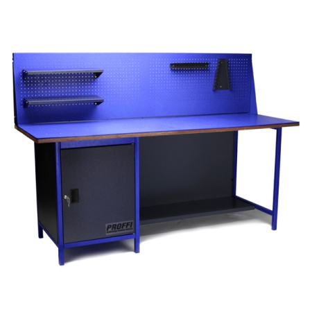 Верстак промышленный однотумбовый с экраном Верстакофф PROFFI-M 3МД ОПС2Т-Э