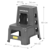 NORDBERG TL35G Табурет-стремянка, 2 ступени, серый