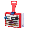 Набор вставок (бит) 1/4 дюйма, TORX, HEX, PZ, PH, SLOT, 33 предмета МАСТАК 058-10033C