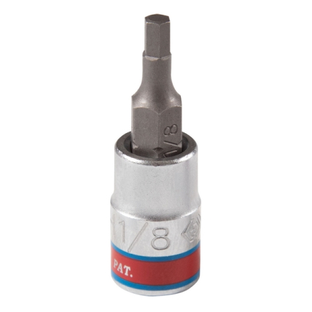 KING TONY 203504S Торцевая насадка (бита) 1/4", HEX 1/8", L=37 мм