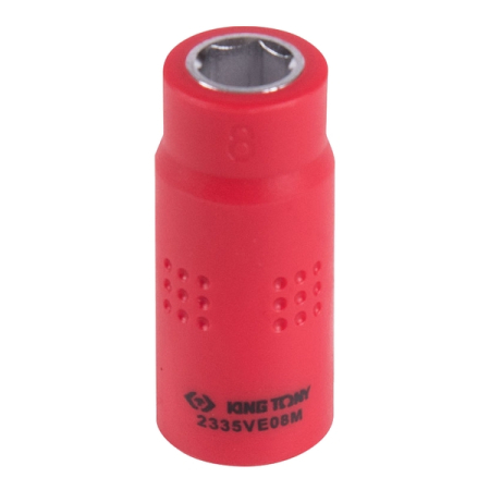 KING TONY 2335VE08M Головка торцевая диэлектрическая шестигранная 1/4”, 8 мм