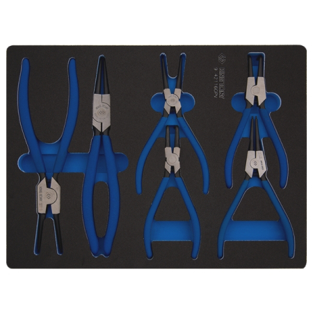 KING TONY 9-42116GPV Набор съемников стопорных колец, 6 предметов, ложемент