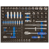 Набор торцевых головок и аксессуаров 1/4", 1/2" и бит, 94 предмета, ложемент, IRIMO IFF1A001