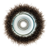 Щетка для УШМ чашка, 75 мм, витая нержавеющая проволока 0.3 мм, М14, DENZEL 746043