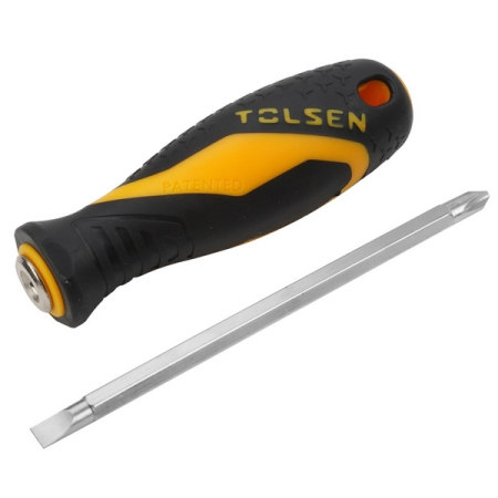 Отвертка со сменной вставкой (битой), 2 в 1, TOLSEN TT20042