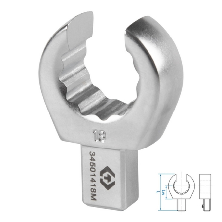 Насадка разрезная серии FIT, 18 мм, 9x12 мм KING TONY 34501418M