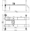 Подъемник 4-стоечный электрогидравлический, 4 т, платформы для сход-развала, KRAFTWELL QUATTRO 4W5.0