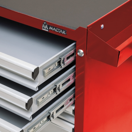 KING TONY 934-117AMRE Набор инструментов "HIGH VOLTAGE" в красной тележке, 117 предметов