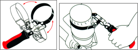 Съемник фильтров масляных 60-73мм поворотный усиленный JTC-4245 Съемник фильтров масляных 60-73мм поворотный усиленный JTC-4245