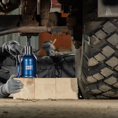 Домкрат гидравлический бутылочный телескопический, 10 т, 180-430 мм, Stels 51151