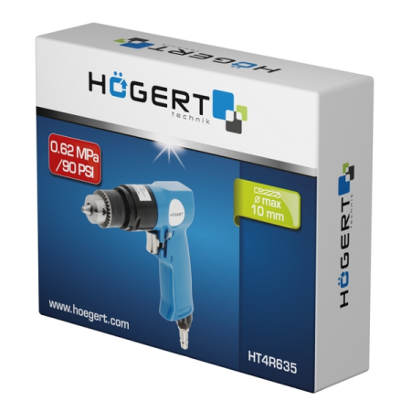Дрель пневматическая 10 мм, 1800 об/мин HOEGERT HT4R635