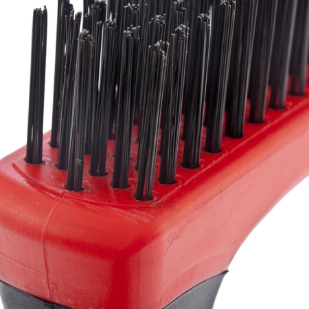 Щетка металлическая зачистная, пятирядная, две двухкомпонентные рукоятки, Matrix 74830