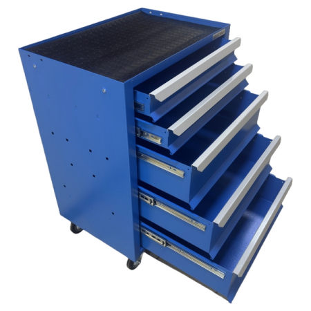 Инструментальная тележка, 5 ящиков, синяя, Great Wolf GWT-K5B