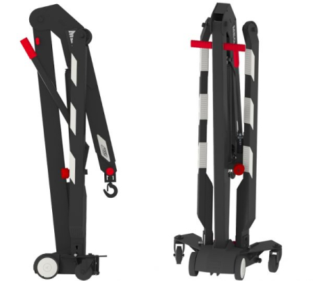 Кран гидравлический складной, 650 кг, однотактный, MEGA CRV6 Grey