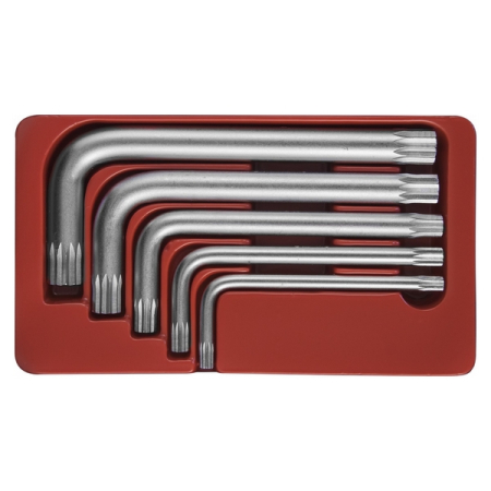 Набор ключей торцевых SPLINE M5-M12, 5 предметов, Jonnesway H15M105S