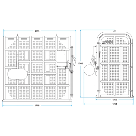 NORDBERG 46TC16 Клеть для накачки грузовых колес и спецтехники