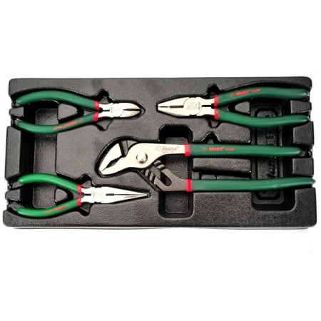 Набор шарнирно-губцевых инструментов, 4 предмета, ложемент, HANS TT-12