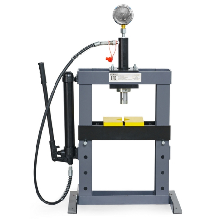 Пресс гидравлический с ручным приводом, настольный, 10 т, KRAFTWELL KRWPR10BD