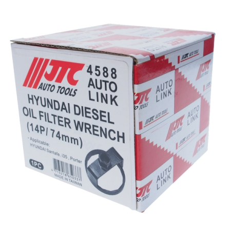 Съемник фильтров масляных 74мм 14-гранный (HYUNDAI, KIA) JTC-4588 Съемник фильтров масляных 74мм 14-гранный (HYUNDAI, KIA) JTC-4588