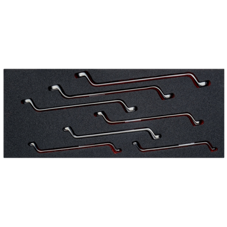 Набор накидных ключей 6-19 мм, ложемент, 7 предметов, BAHCO FF1E3007