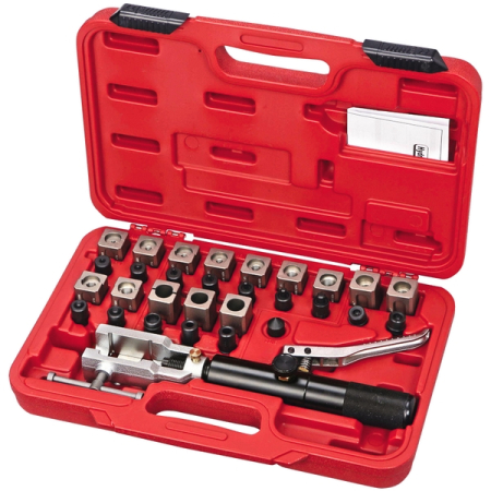 Набор для развальцовки трубок с гидравлическим поршнем, 30 предметов, Мастак 102-10031C