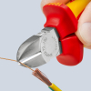 Бокорезы VDE, 180 мм, хром, двухкомпонентные диэлектрические ручки, KNIPEX KN-7006180