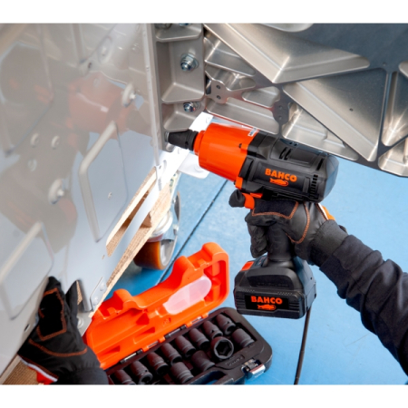 BAHCO BCL33IW2K1 Гайковерт ударный аккумуляторный, квадрат 1/2 дюйма, 1000 Нм, 18 В, комплект