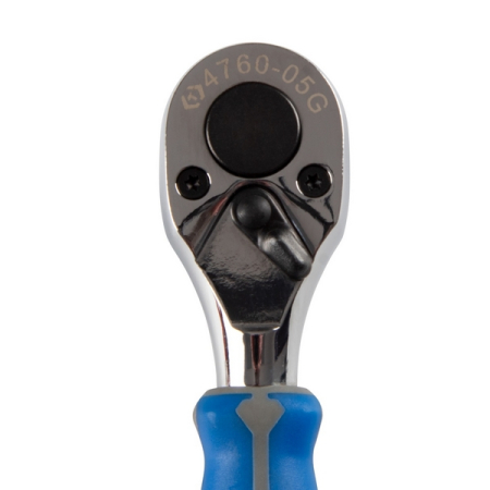 KING TONY 4760-05G Трещотка 1/2", 137 мм, 72 зубца, флажковая