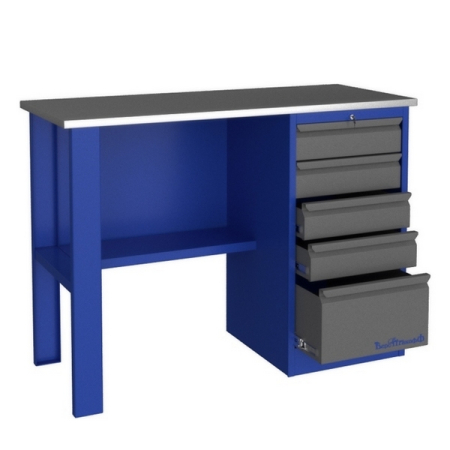 Верстак слесарный гаражный однотумбовый Верстакофф PROFFI-E 112 Д5