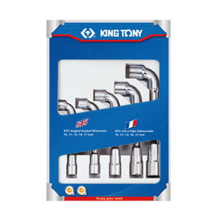 Набор ключей торцевых Г-образных 10-17 мм, 5 предметов King Tony 1805MR