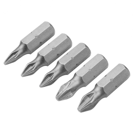 Набор вставок (бит) 1/4", Phillips PH0-3, 25 мм, 5 предметов TOLSEN TT20286
