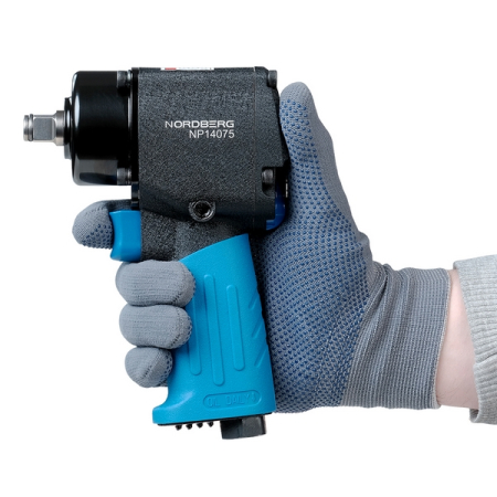 NORDBERG NP14075K Пневмогайковерт ударный 1/2", 680 Нм, укороченный, с 3 головками в кейсе