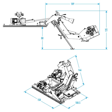 NORDBERG 46TRKEM Станок шиномонтажный для грузовых автомобилей мобильный, 13"-26"